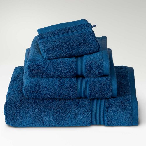 toallas algodón supima azul